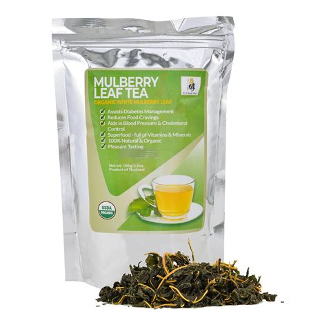 organic white mulberry leaf tea.